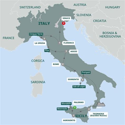 trafalgar best of italy itinerary.